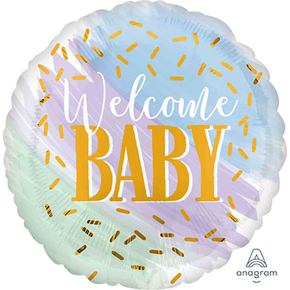 45cm Foil Balloon - WELCOME BABY