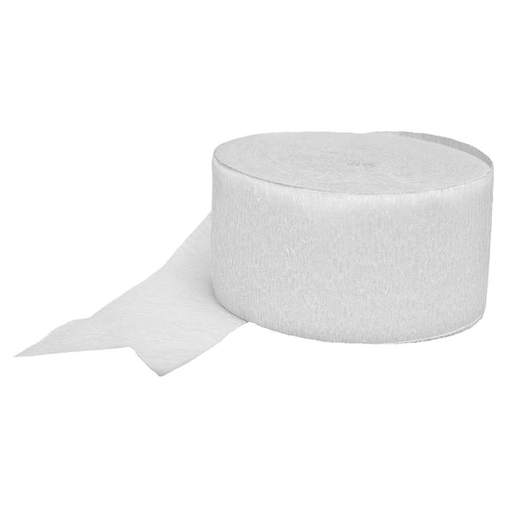 Crepe Streamer Roll White