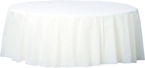 WHITE - Table Cover ROUND