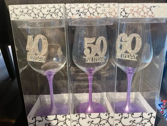 Wine Glass PURPLE Design