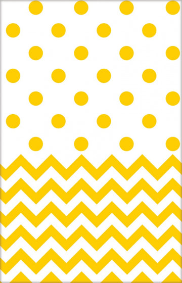 YELLOW CHEVRON - Tablecover RECTANGLE