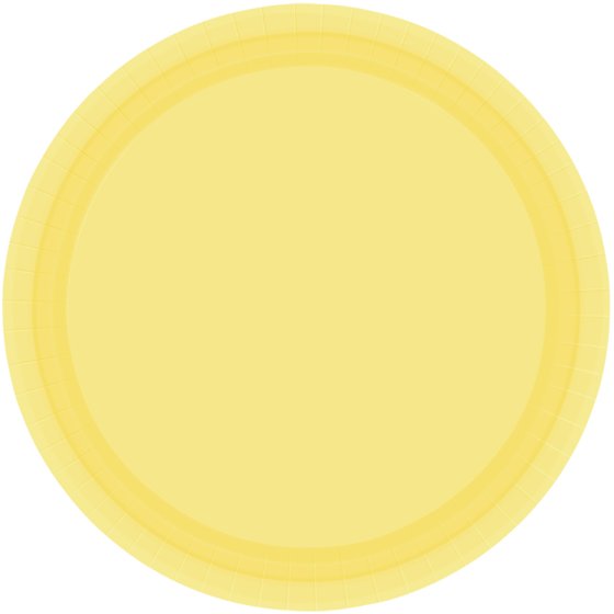 YELLOW - PAPER PLATES 17CM