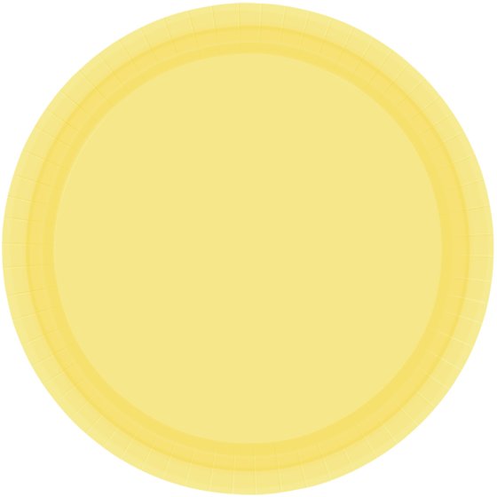 YELLOW - PAPER PLATES 17CM