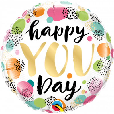 45cm Foil Balloon -  HAPPY YOU DAY