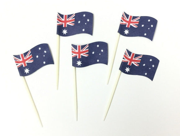 Australia Day - Paper Flag Picks