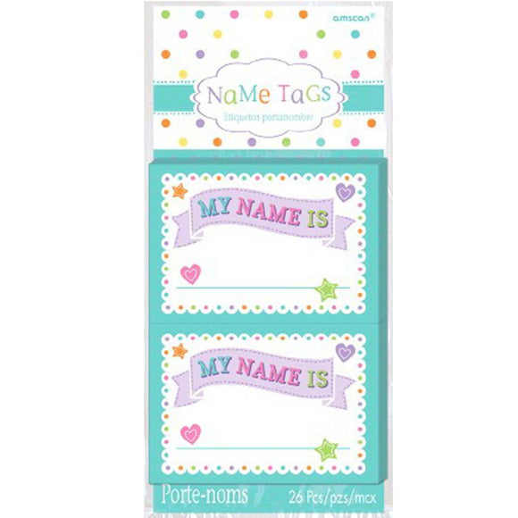 Baby Shower -  NAME TAGS