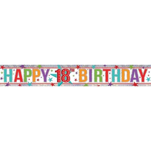 Banner - Happy 18th Birthday (Holographic)