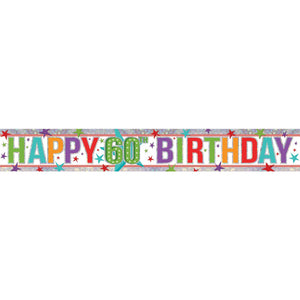 Banner - Happy 60th Birthday (Holographic)