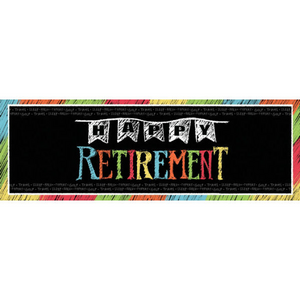 **CLEARANCE** Happy Retirement Banner