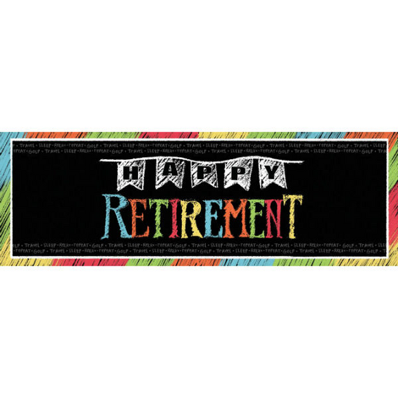 **CLEARANCE** Happy Retirement Banner