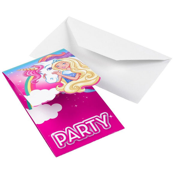 Party Invitations - BARBIE
