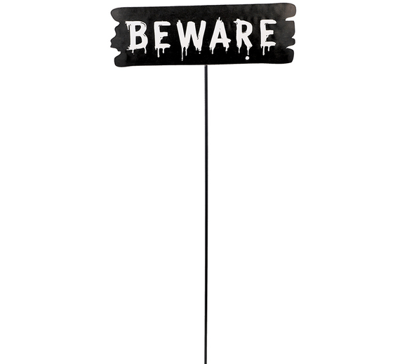 Halloween BEWARE Sign