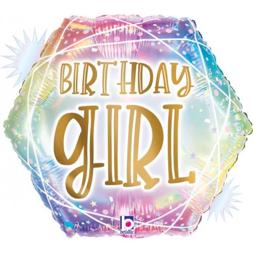 45cm Foil Balloon - BIRTHDAY GIRL