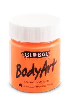 Body Art Face & Body Paint - FLUORO ORANGE 45ml