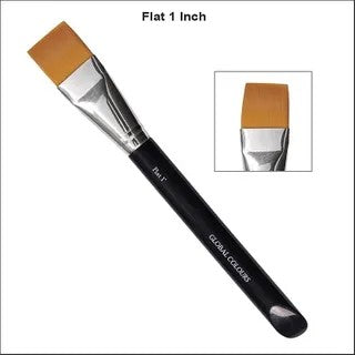 Face & Body Paint Brush - FLAT 1 INCH