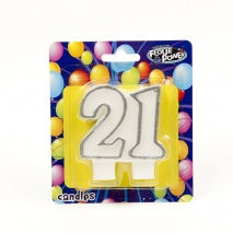 Birthday Candle - SILVER 21