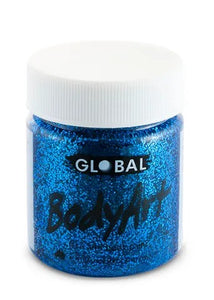 Body Art Face & Body Paint - BLUE GLITTER 45ml