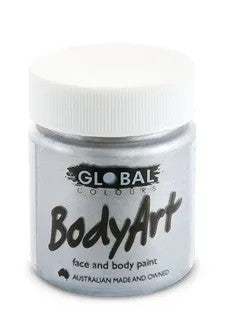 Body Art Face & Body Paint - METALLIC SILVER 45ml