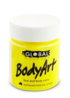 Body Art Face & Body Paint - FLUORO YELLOW 45ml