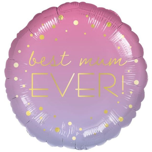 45cm Foil Balloon - BEST MUM EVER