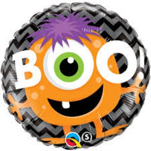 45cm Foil Balloon - MONSTER BOO