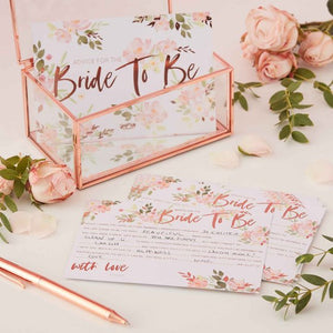 BRIDE TO BE - ADVICE CARDS