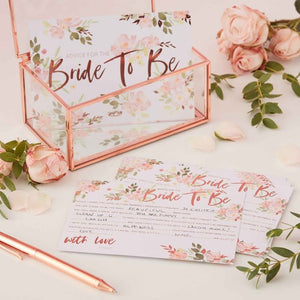 BRIDE TO BE - ADVICE CARDS