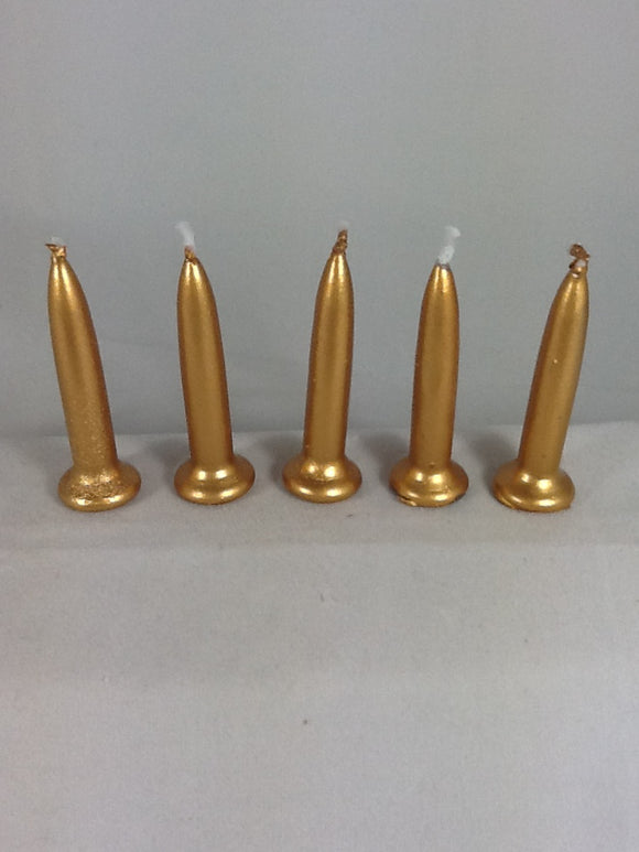 BULLET CANDLES - GOLD