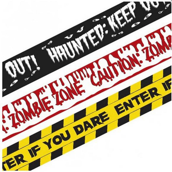 HALLOWEEN CAUTION! KEEP OUT! 3pk