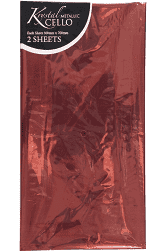 CELLO WRAP - METALLIC RED (2SHEETS)
