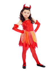 Little Red Devil Costume - Girls