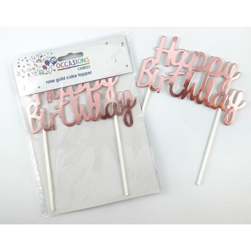 Cake Topper Paper - Rose Gold
