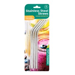 Stainless Steal Straws - Pack of 4