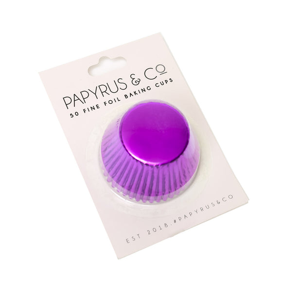 PAPYRUS & CO Foil Baking Cups PURPLE