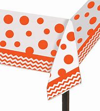 ORANGE - Table Cover RECTANGLE (Chevron)