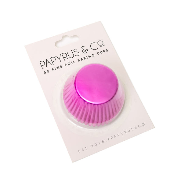 PAPYRUS & CO Foil Baking Cups HOT PINK