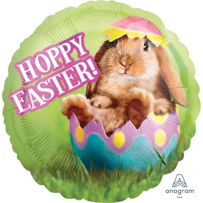 45cm Foil Balloon - EASTER (Hoppy Bunny)