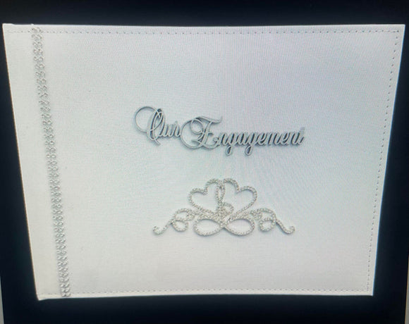 Signature Book - WHITE Leather ENGAGEMENT