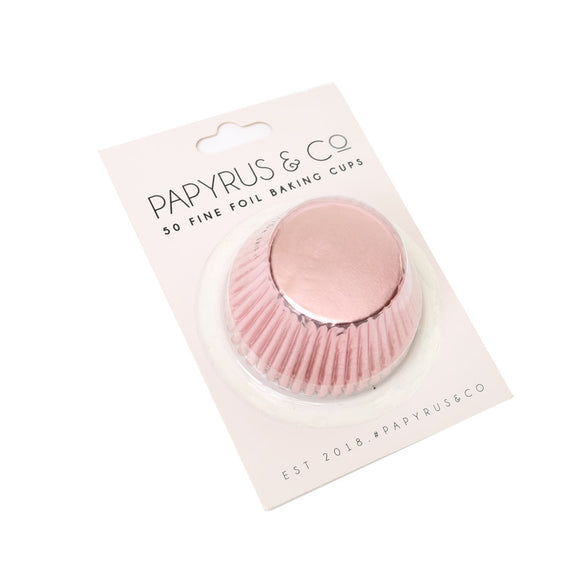 PAPYRUS & CO Foil Baking Cups PASTEL PINK