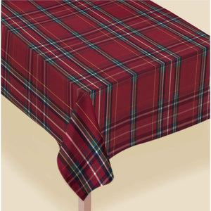 Fabric Tablecloth - Christmas Themed Plaid
