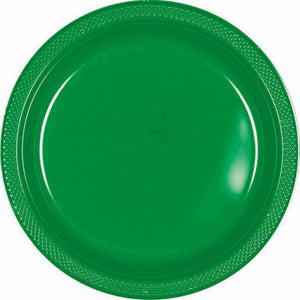 (DL)Forest Green - Plastic Plate 23cm