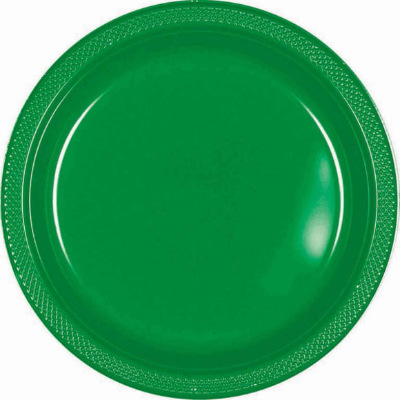 Forest Green - Plastic Plate 17cm