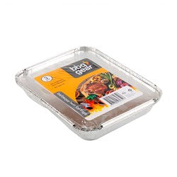 BBQ Twin Foil Trays with lids (3)