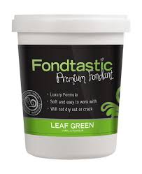 FONDTASTIC Premium Fondant 908gm/2lb - LEAF GREEN