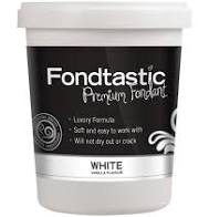 FONDTASTIC Premium Fondant 908gm/2lb - WHITE