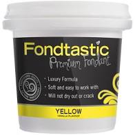 ** CLEARANCE ** FONDTASTIC Premium Fondant 226gm/8oz - YELLOW