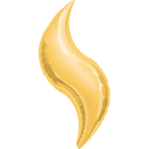 SuperShape Foil - CURVE/ FLAME Gold 42"