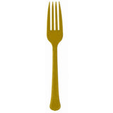 Occasions Reusable Gold Plastic Forks 20pk