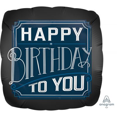 45cm Foil Balloon - HAPPY BIRTHDAY TO YOU