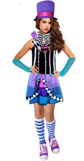 Crazy Hatter Girl KIDS Costume